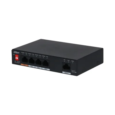 Dahua Technology PoE PFS3005-4ET-60 Unmanaged L2 Gigabit Ethernet (10/100/1000) Power over Ethernet (PoE) Schwarz