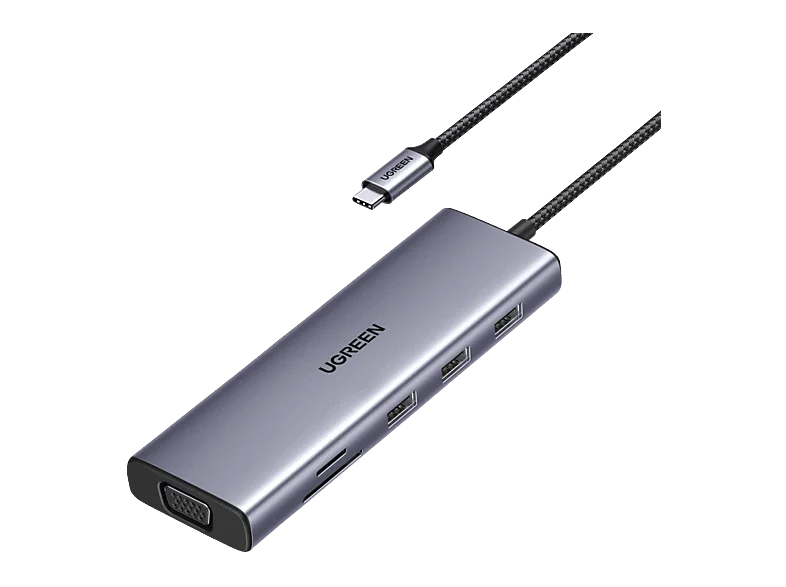 UGREEN Multifunktion USB-C Hub, Gray