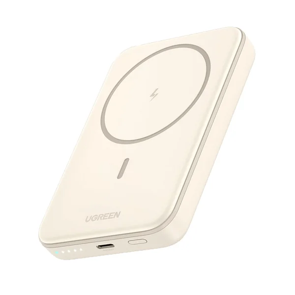 Ugreen 25208 Powerbank 10000 mAh Kabelloses Aufladen Beige