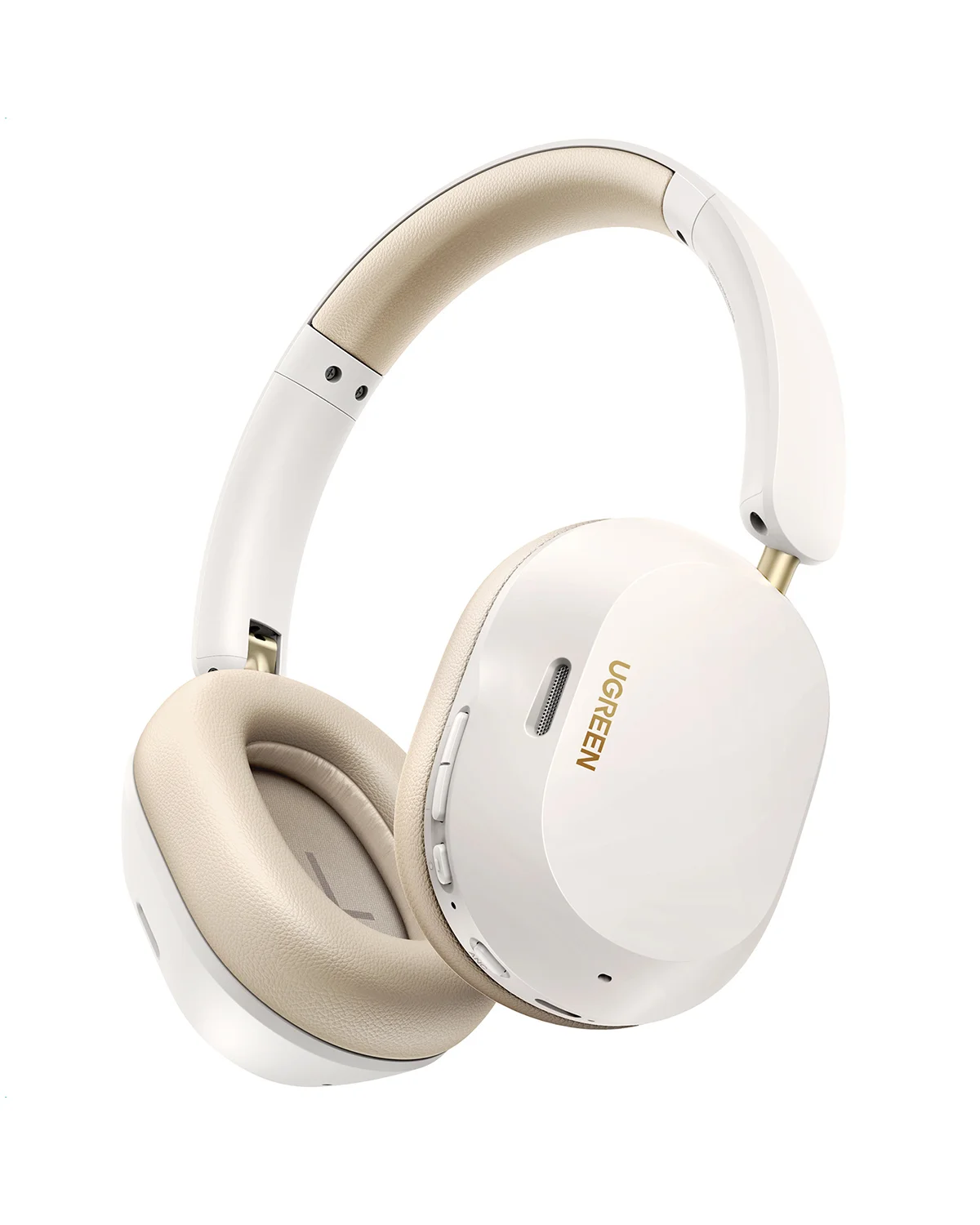 Ugreen Kopfhörer HiTune Max 5C Drahtloser Kopfhörer, Hybrid ANC, Bluetooth 5.4 (Weiß) True Wireless Stereo (TWS) Anrufe/Musik/Sport/Alltag