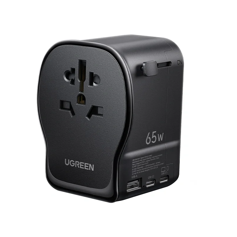 Ugreen 55001 Ladegerät für Mobilgeräte Universal Schwarz, Grau AC Schnellladung Drinnen