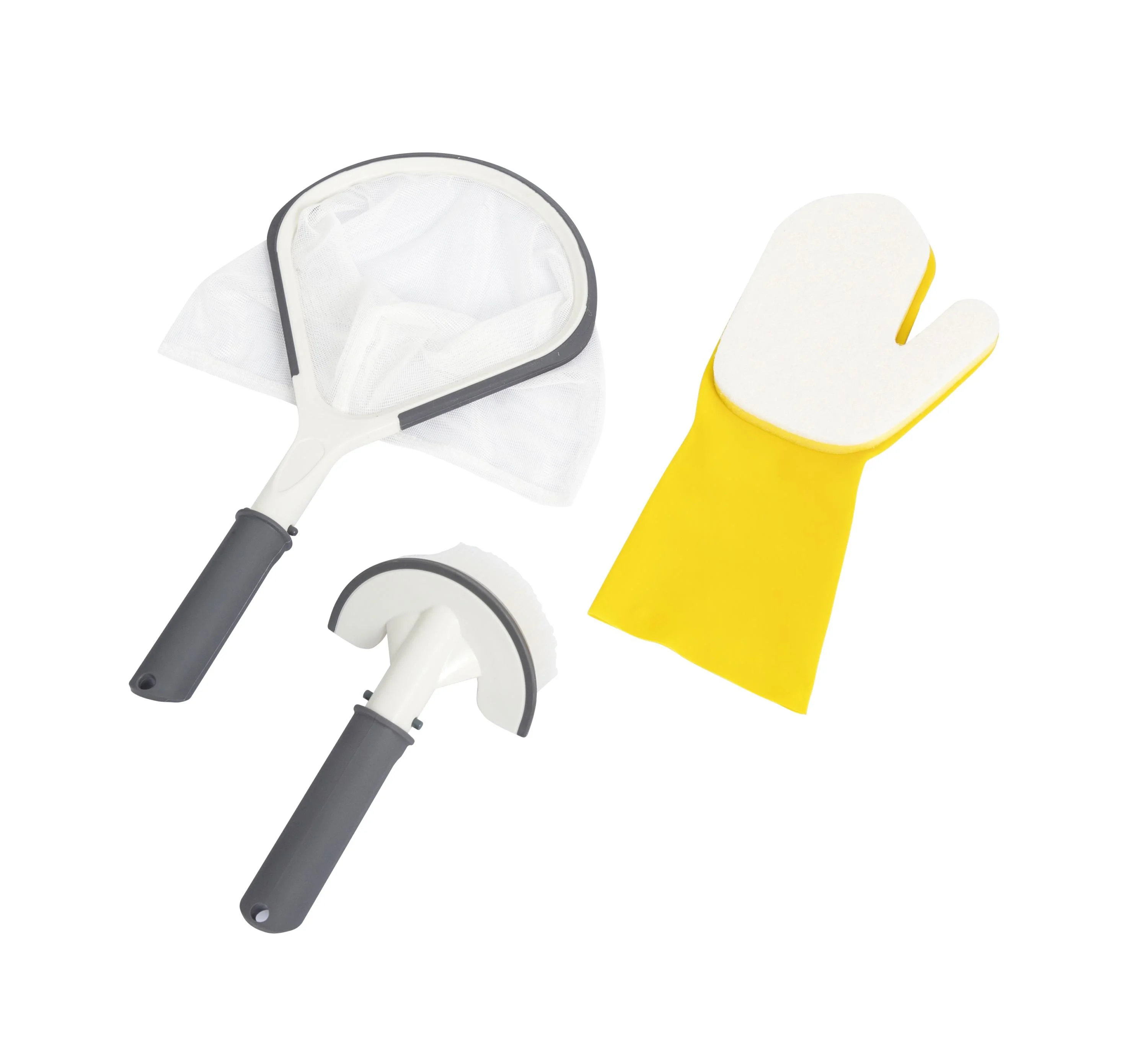 Bestway 60310 Whirlpool-/Jacuzzi-Zubehör Reinigungs-Set Grau, Weiß, Gelb