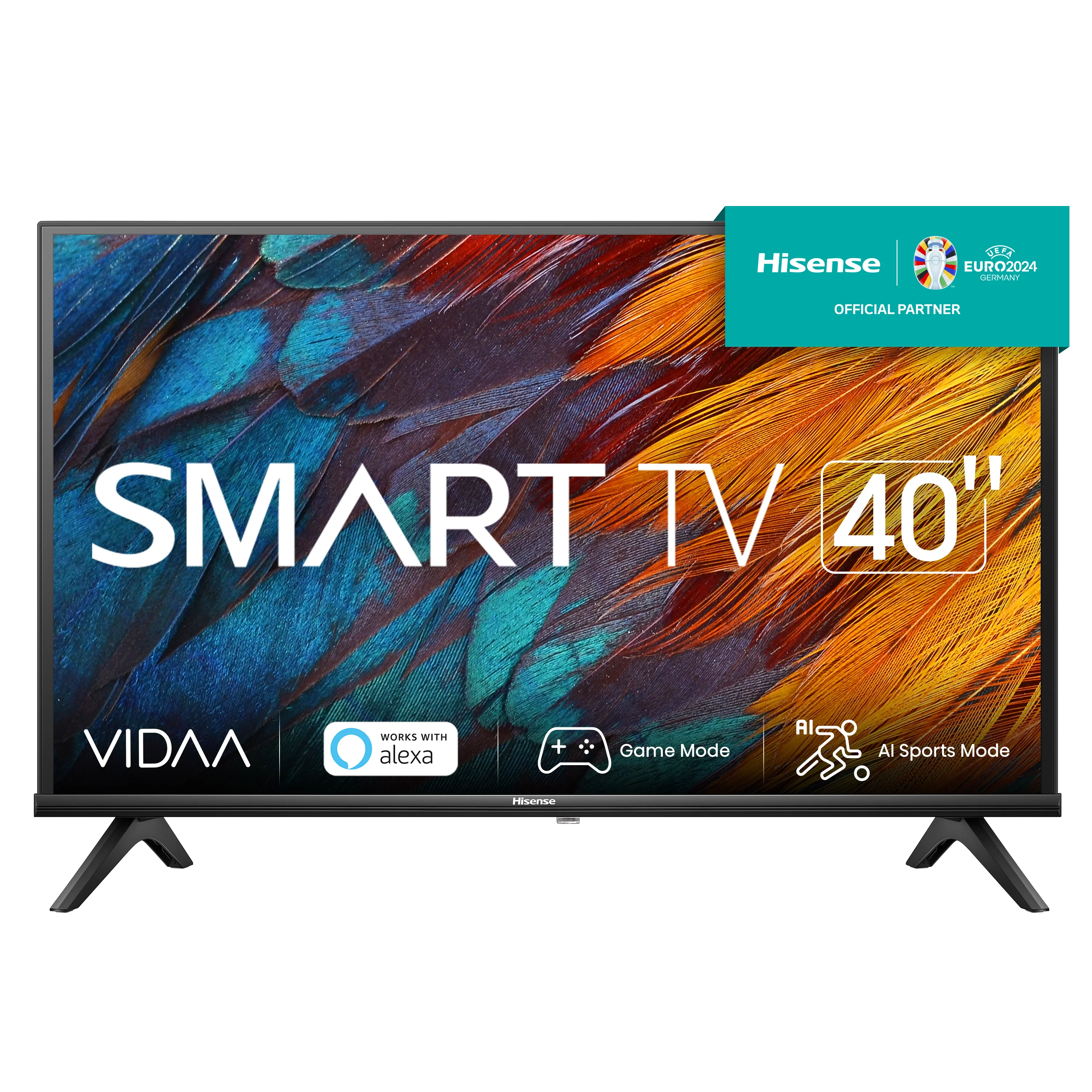 Hisense 40A4K 101,6 cm (40") Full HD Smart-TV WLAN Schwarz 200 cd/m²