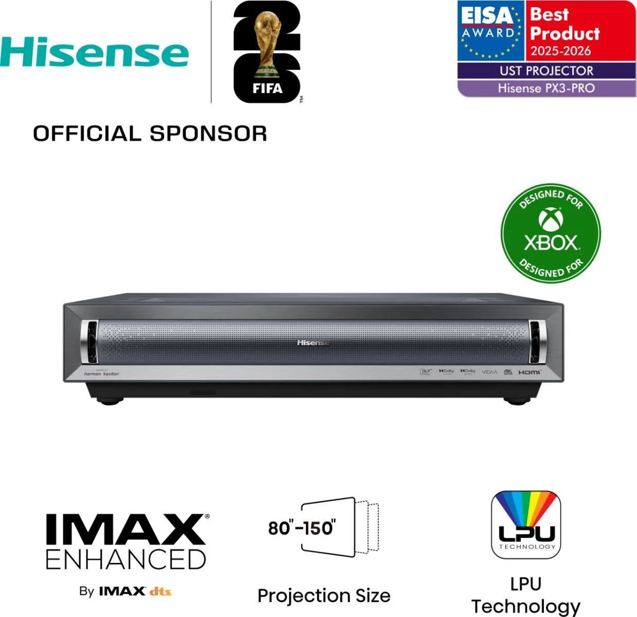 Hisense PX3 PRO Ultrakurzdistanz Projektor