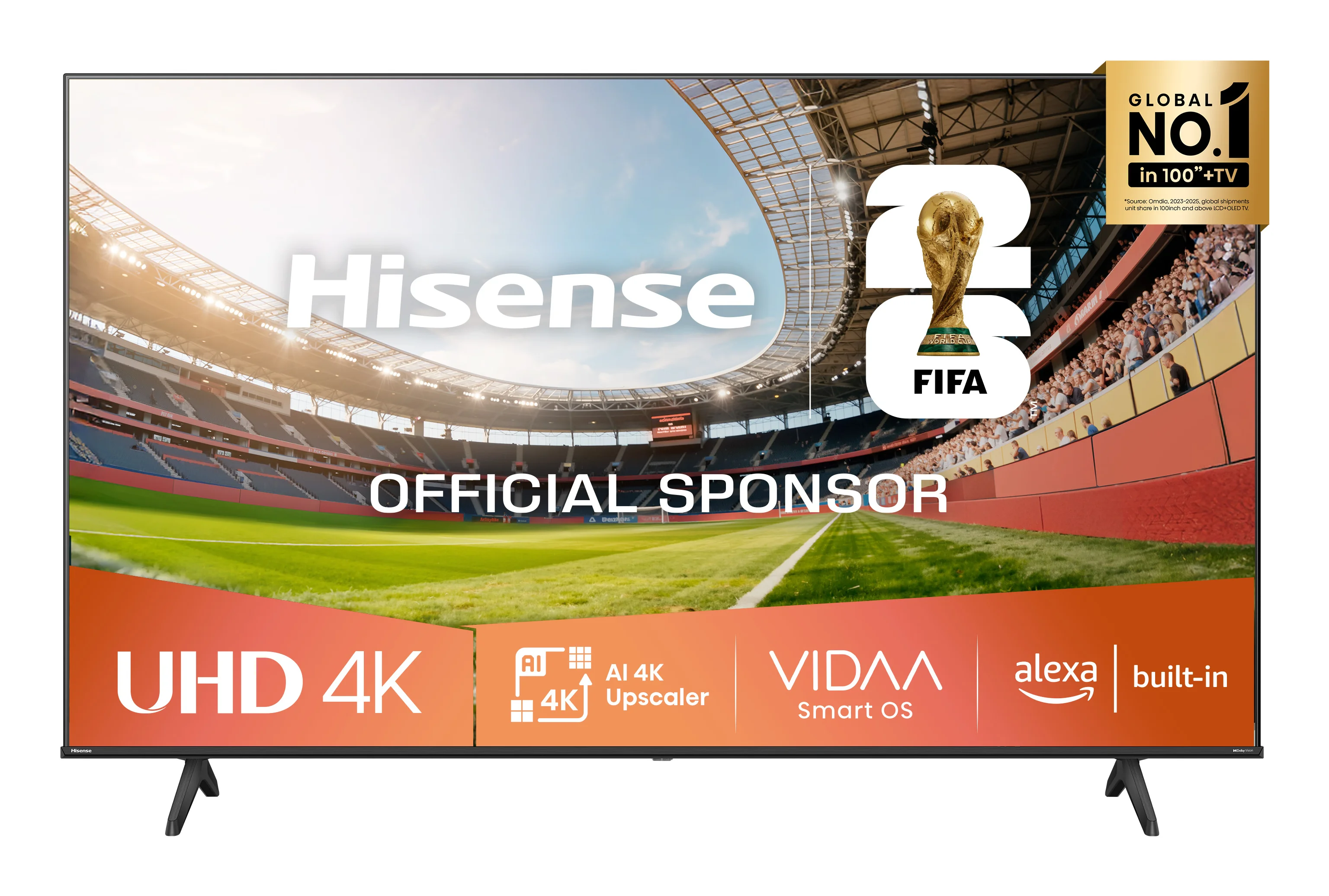 Hisense 43A6Q 109,2 cm (43") 4K Ultra HD Smart-TV WLAN Schwarz 300 cd/m²