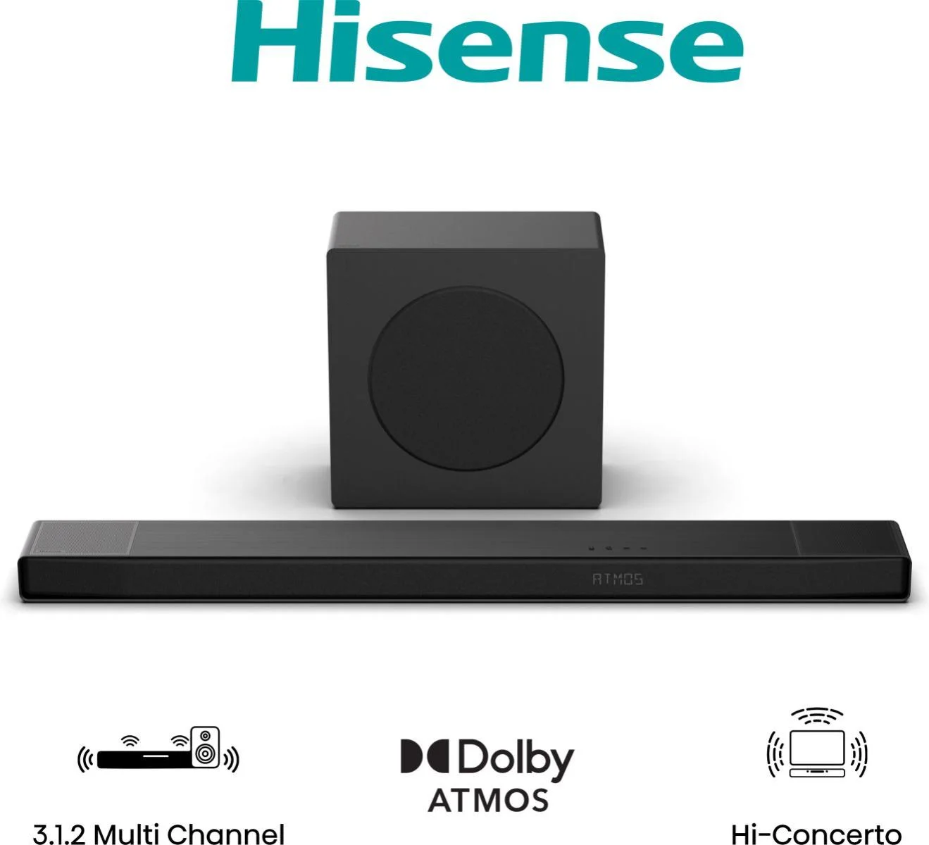 Hisense 3.1.2 CH Soundbar, 440 W