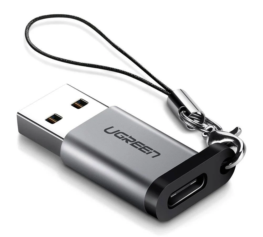 Ugreen US276 USB A USB type-C Grau, Schwarz