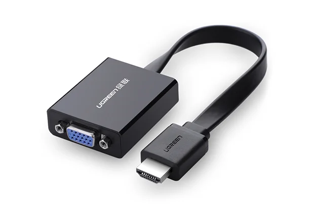 Ugreen 40248 Videokabel-Adapter 0,16 m VGA (D-Sub) HDMI + Micro-USB Schwarz