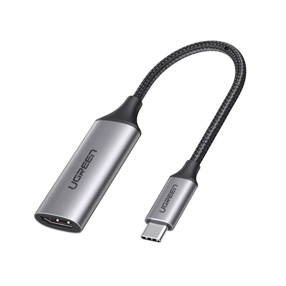 Ugreen 70444 Videokabel-Adapter HDMI Typ A (Standard) USB Typ-C Aluminium, Schwarz