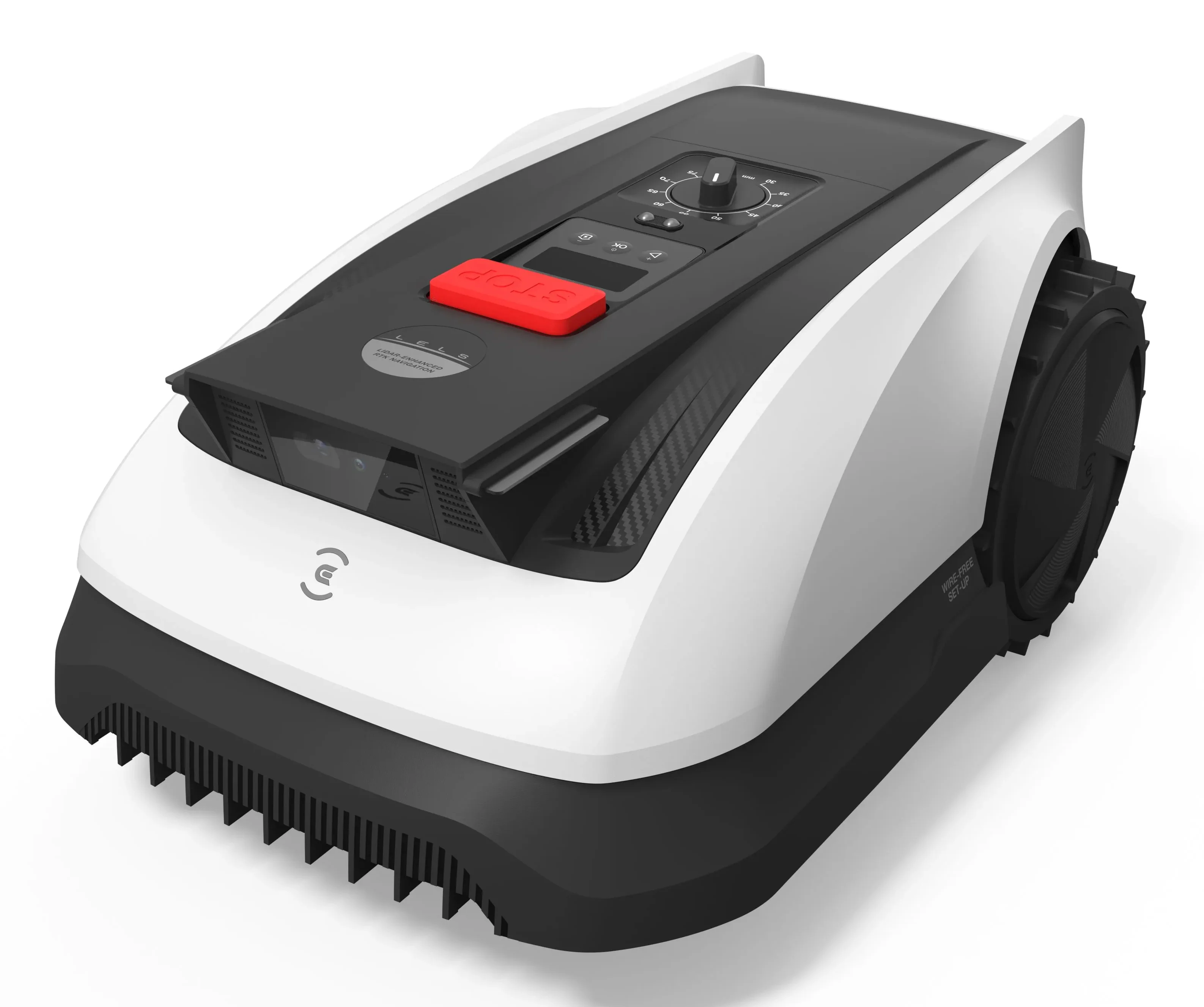 Ecovacs GOAT O800 RTK Rasenmähroboter Akku Schwarz, Weiß