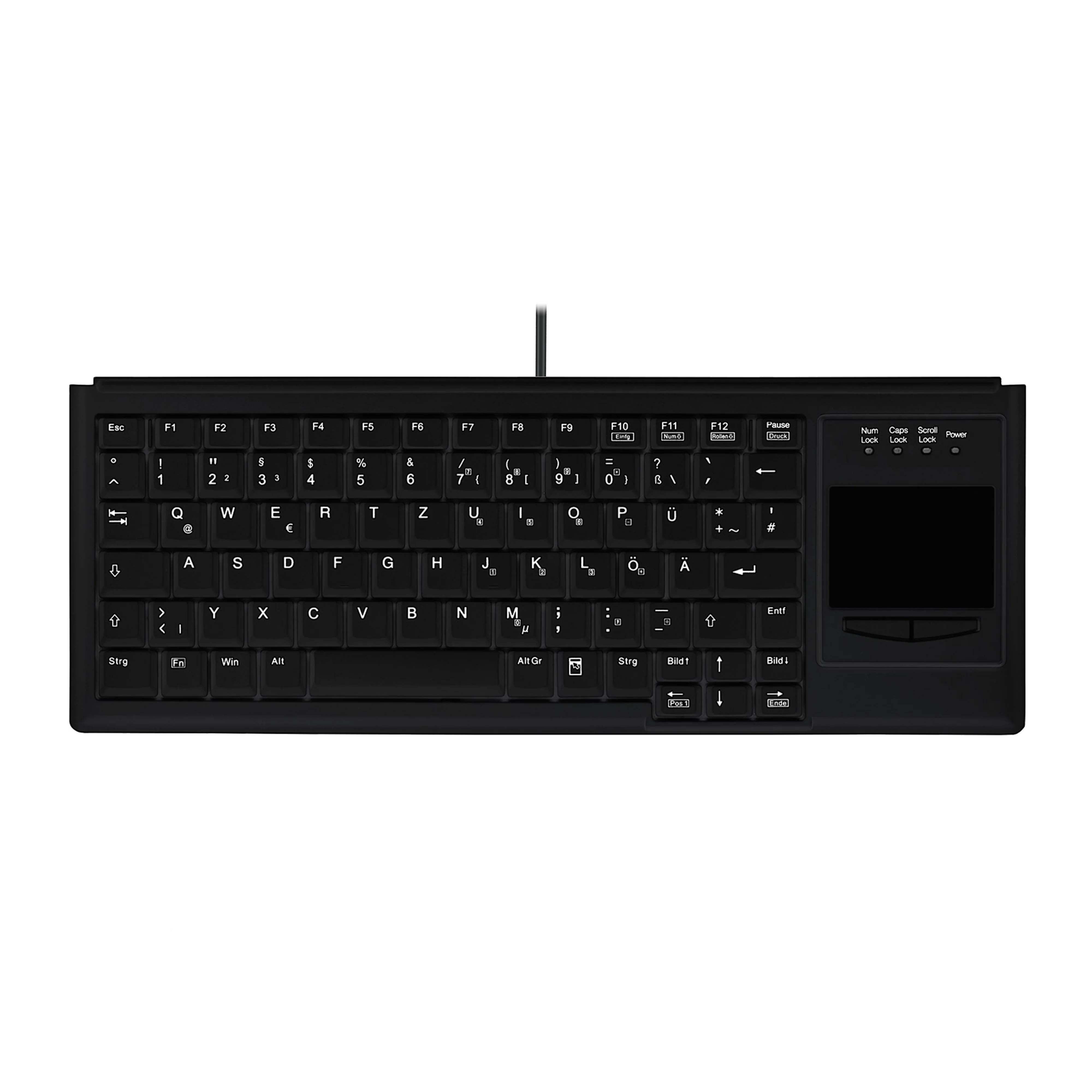 Contour Design Active Key Contour Industrietastatur IP68 Touchpad Mini Kabelgebunden Schwarz DE 4400