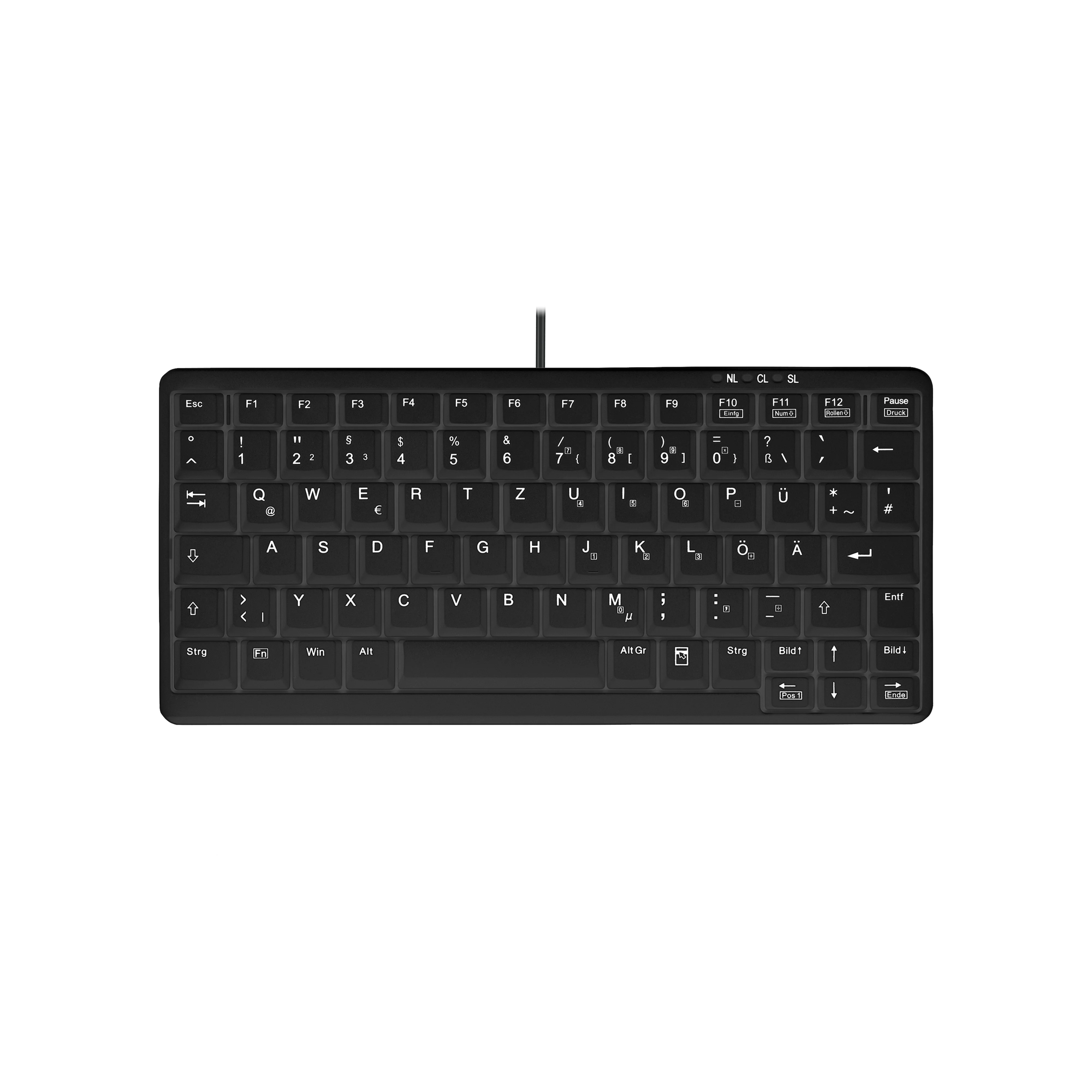 Contour Design Active Key Contour Industrietastatur IP68 Mini Kabelgebunden Schwarz DE 4100