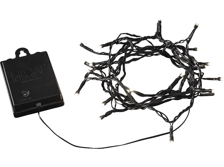 KONSTSMIDE 3722-100 LED Lichterkette, Schwarz, Warmweiß
