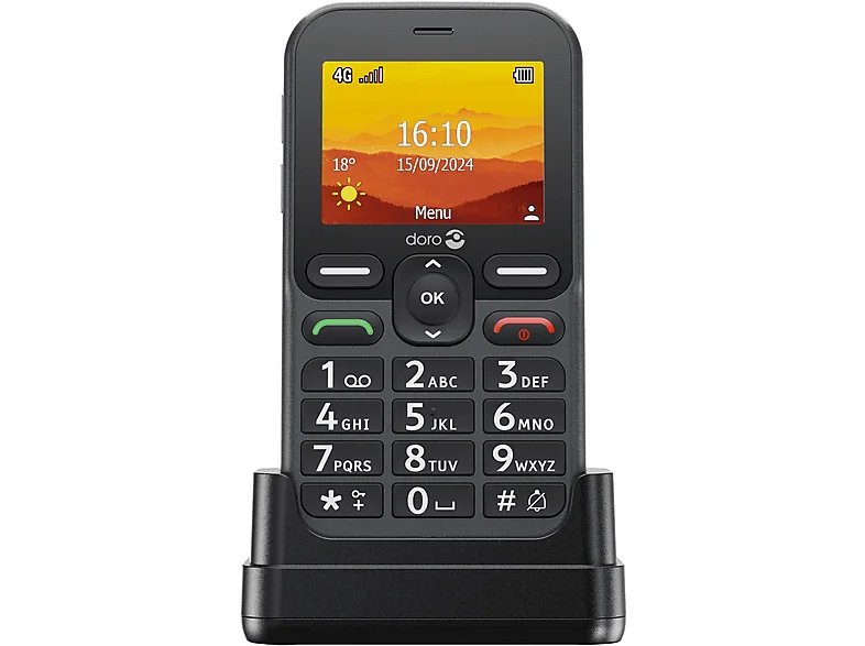 DORO Leva L10 Mobiltelefon, Graphit
