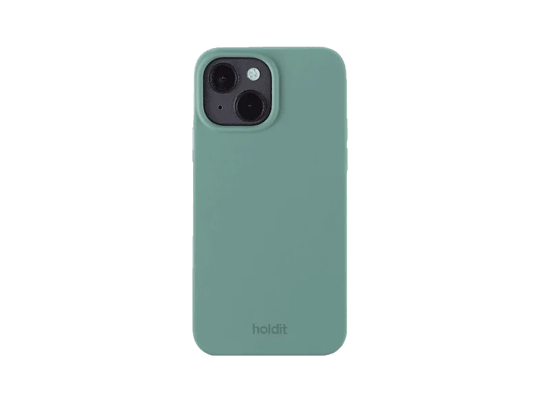 HOLDIT Silicone Case, Backcover, Apple, iPhone 14/13, Moss Green