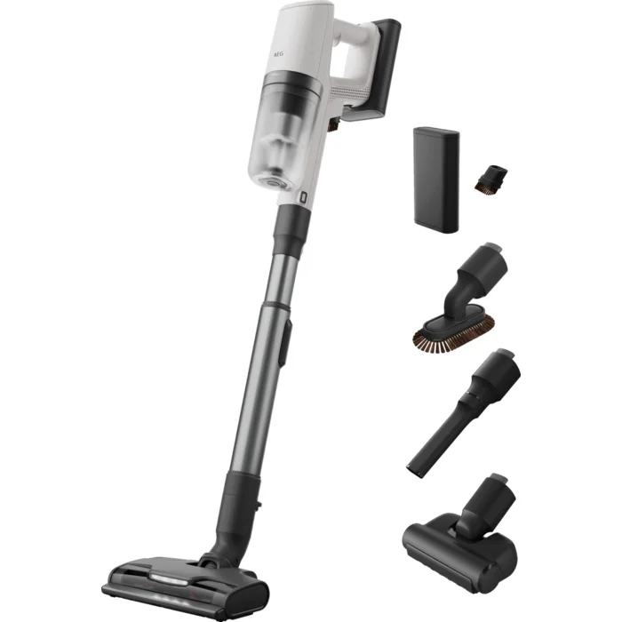 AEG AP82A25SHX Stabstaubsauger Akku Trocken Beutellos 0,4 l Schwarz, Weiß 4 Ah