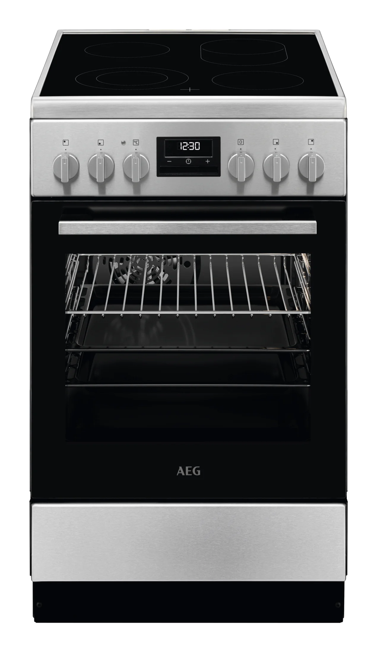 AEG CCB544OCBM Freistehender Herd Elektro Keramik Schwarz, Edelstahl