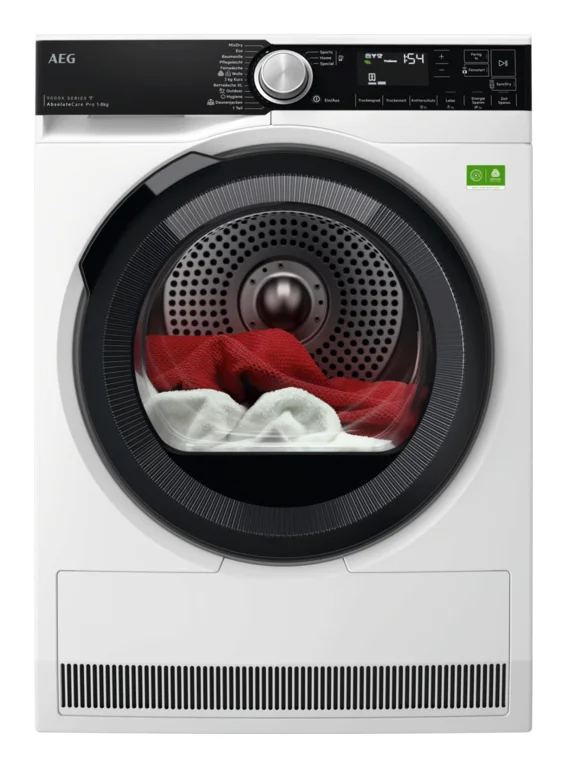 AEG 9000X Series TR9XW80880 Wäschetrockner Freistehend Frontlader 8 kg Weiß