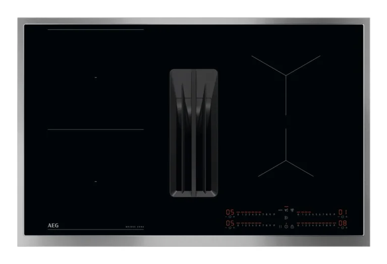 AEG TH84CB0FRB Schwarz Integriert 83 cm Zonen-Induktionskochfeld 4 Zone(n) Integrierte Haube