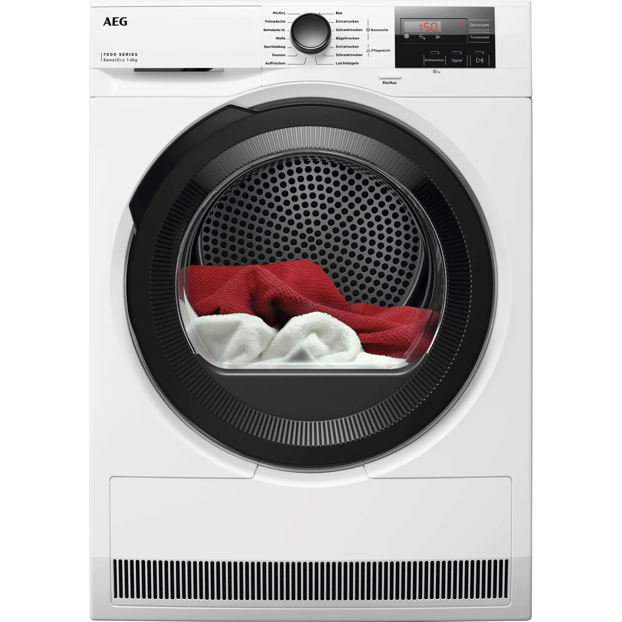 AEG Series 7000 TR7T50585 Wäschetrockner Freistehend Frontlader 8 kg Weiß