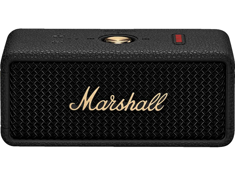 MARSHALL Emberton III Bluetooth Lautsprecher, Black and Brass, Wasserfest