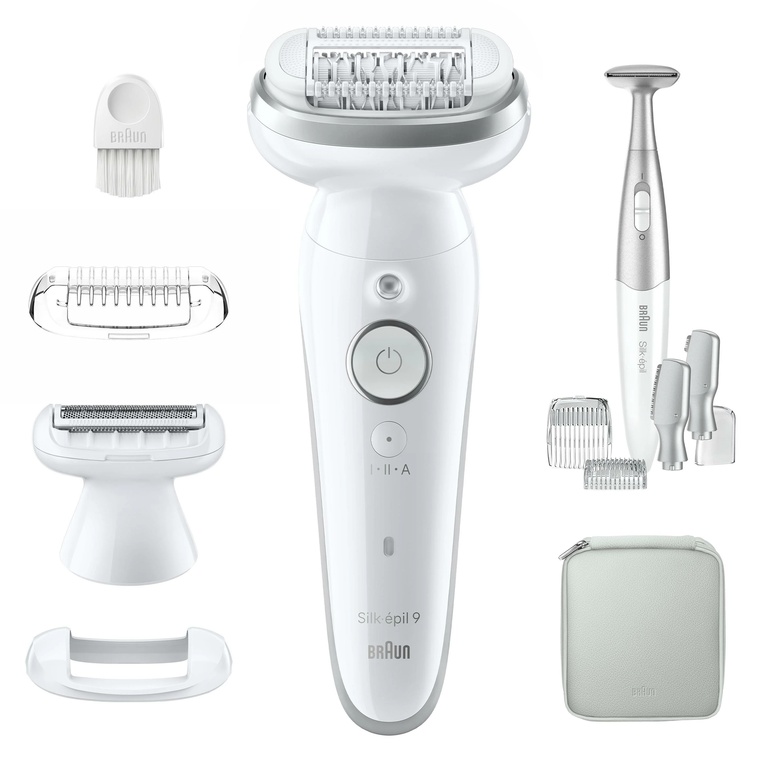 Braun Silk-épil 9 9-241 40 Pinzette Silber, Weiß