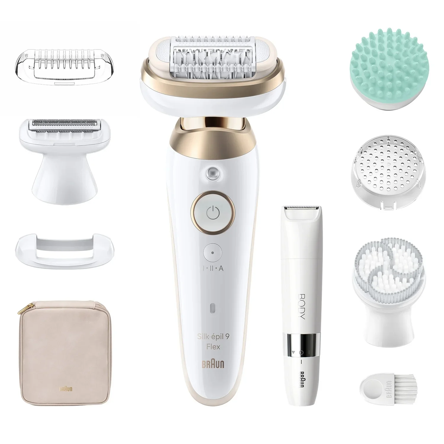 Braun Silk-épil 9 Flex SkinSpa 9-481 3D Gold, Weiß