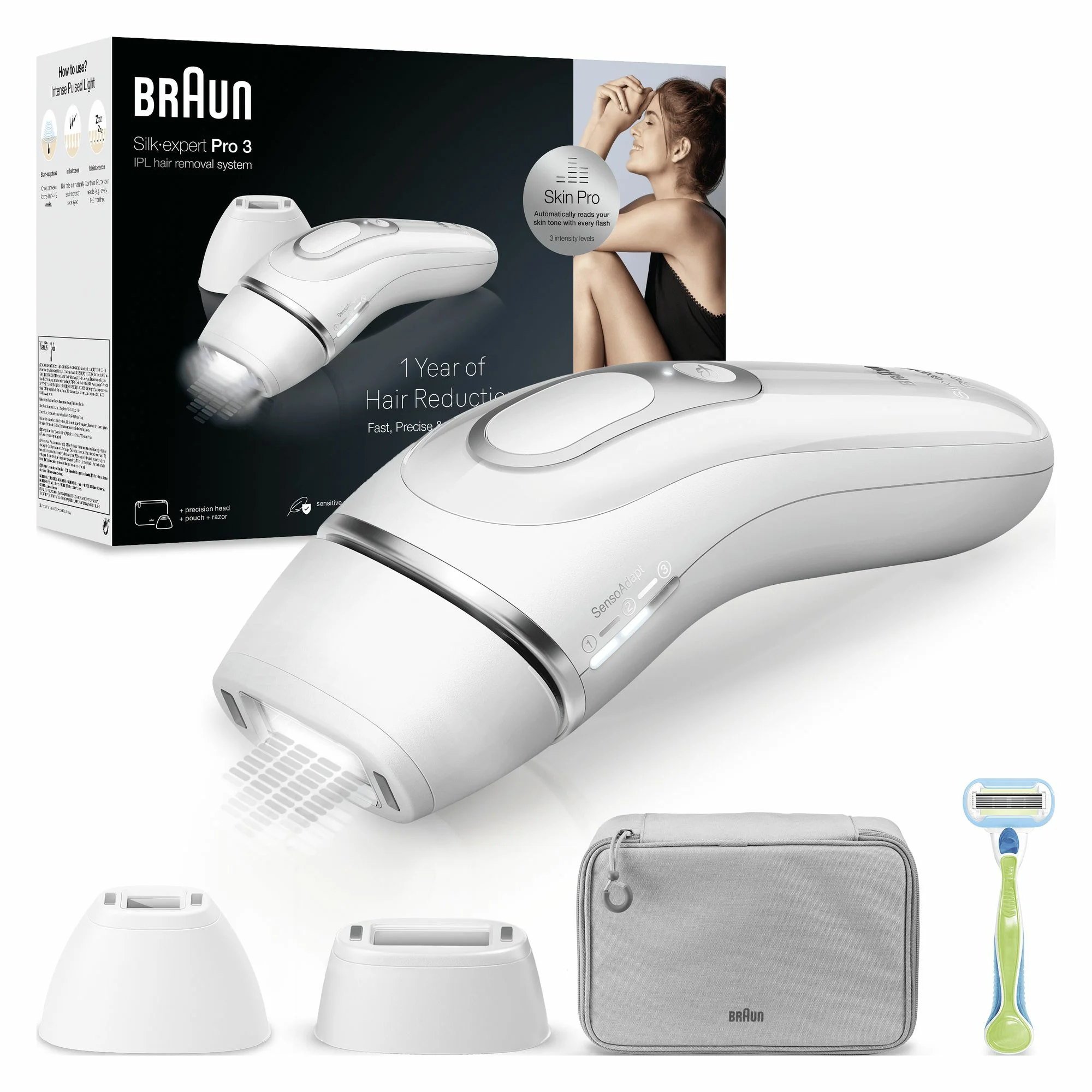Braun Silk-expert Pro PL3122 Lichtimpulstechnologie (IPL) 4 J/cm² Weiß