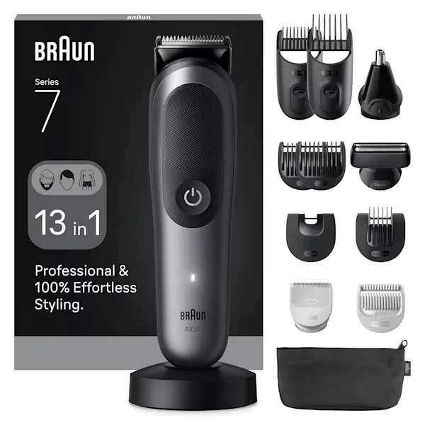 Braun AIO7560 Haartrimmer/-schneider Schwarz, Grau 14 Lithium-Ion (Li-Ion)