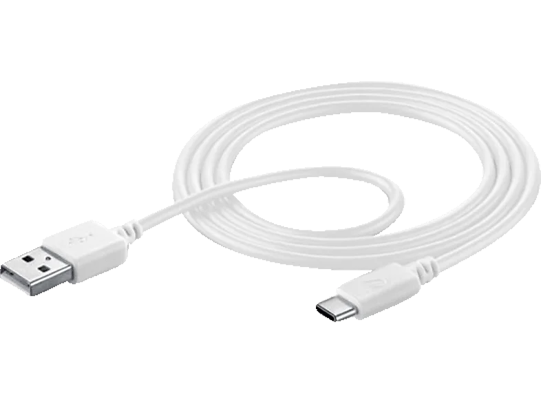 CELLULAR LINE USB Typ-A - Typ-C, Verbindungskabel, Weiß