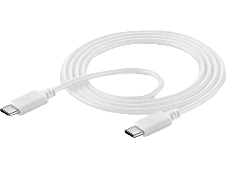 CELLULAR LINE USB Typ-C - Typ-C, Verbindungskabel, 1,2 m, Weiß