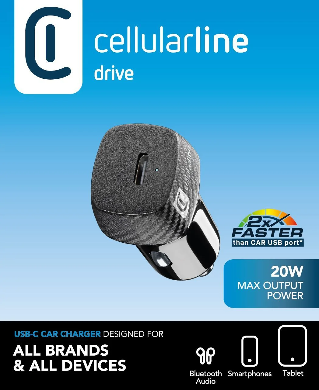 Cellularline USB-C Car Power 20W