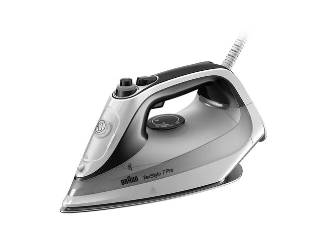Braun TexStyle 7 Pro SI7149WB Trocken- & Dampfbügeleisen EloxalPlus soleplate 2900 W Schwarz, Weiß