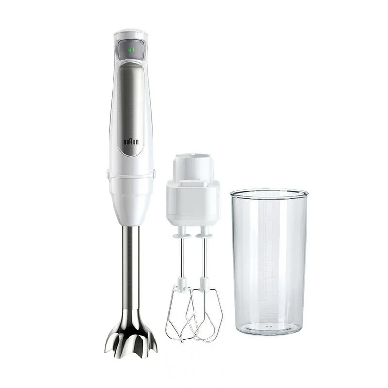 Braun MultiQuick 7 MQ7005B WH Kochmixer 1000 W Edelstahl, Weiß