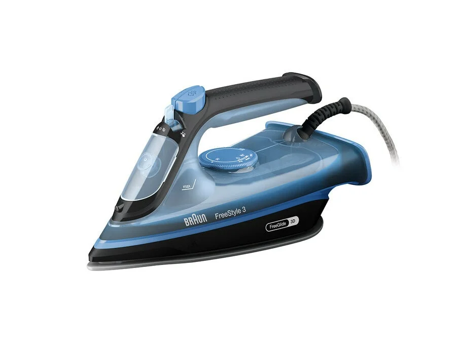 Braun FI3194BK Dampfbügeleisen Keramik-Bügelsohle 2400 W Schwarz, Blau
