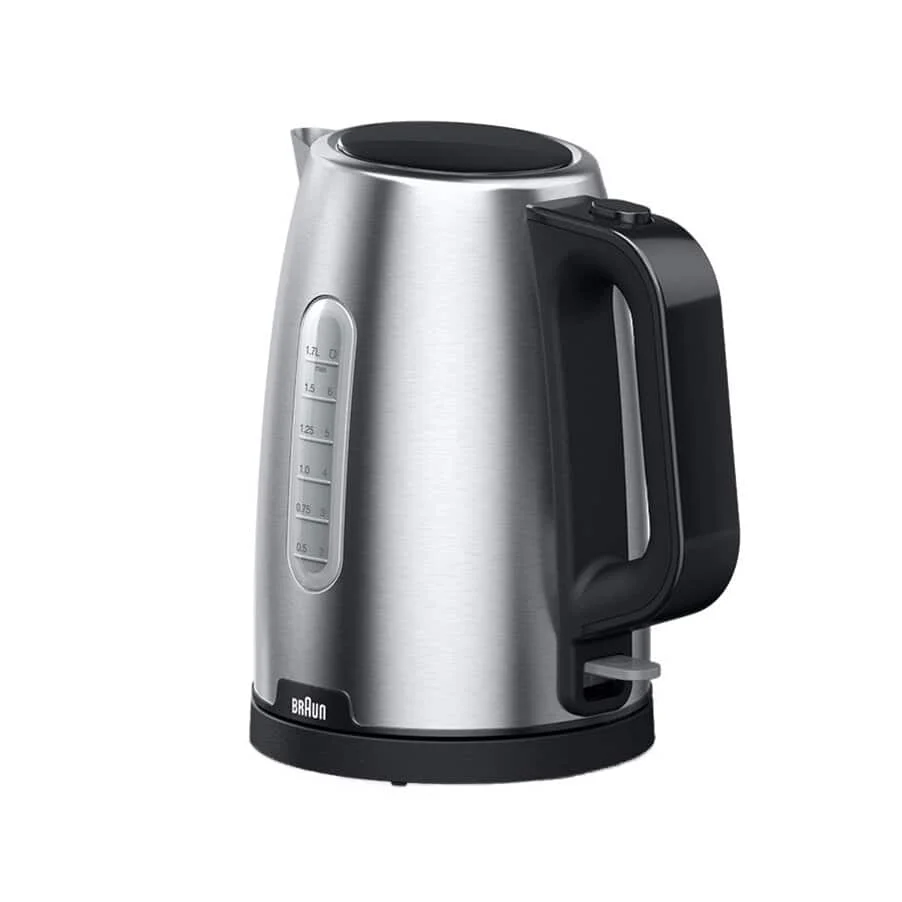 Braun PurShine WK102AI-WK1500BK Wasserkocher 1,7 l 2200 W Schwarz, Edelstahl