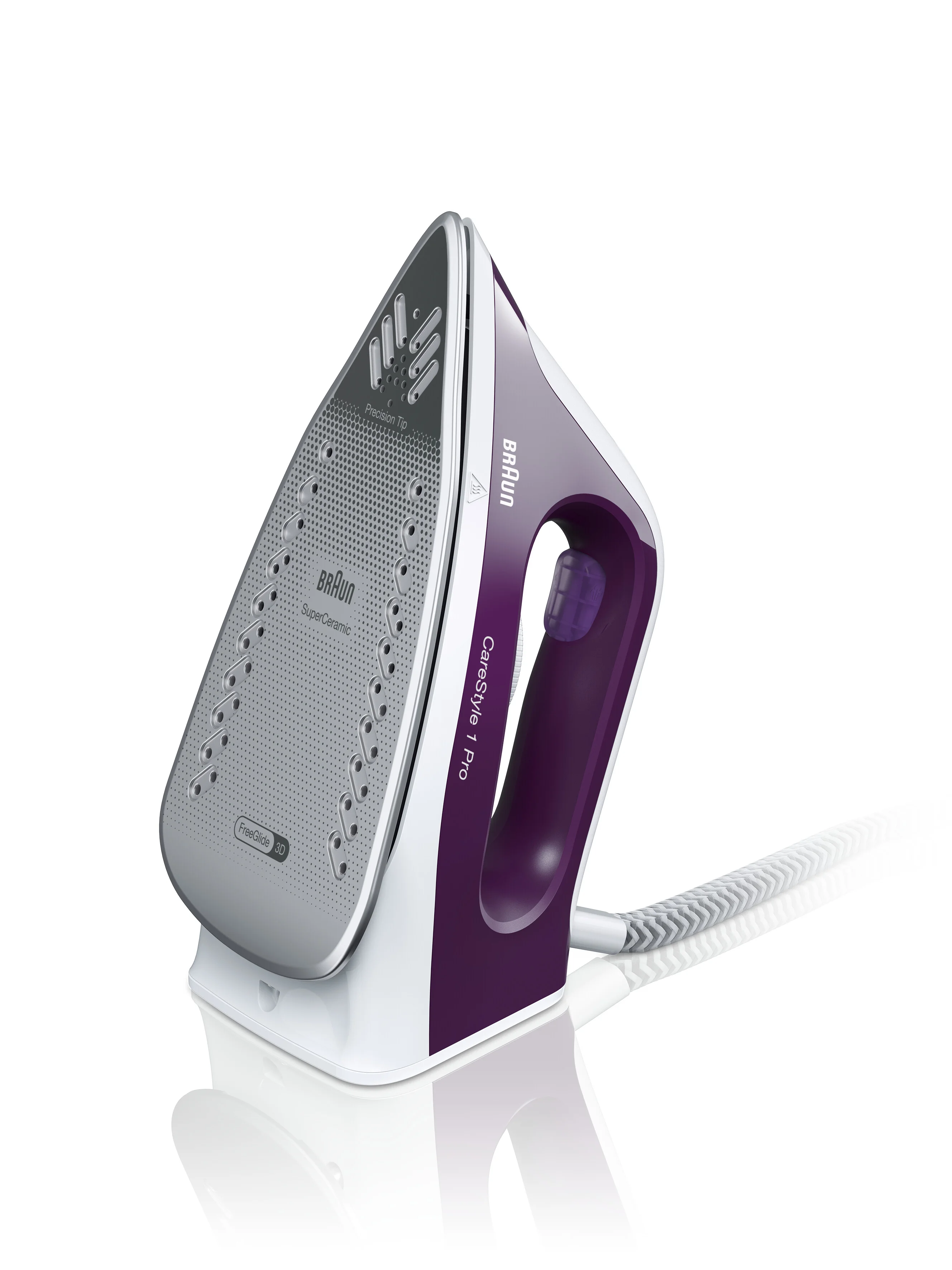 Braun CareStyle 1 IS1514VI Pump-driven steam ironing station 2200 W 1,7 l Keramik-Bügelsohle Violett