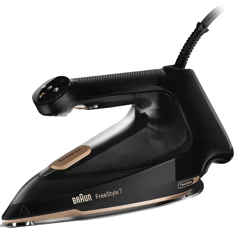 Braun FI 7276 BK FreeStyle 7 Dampfbügeleisen Schwarz, Gold