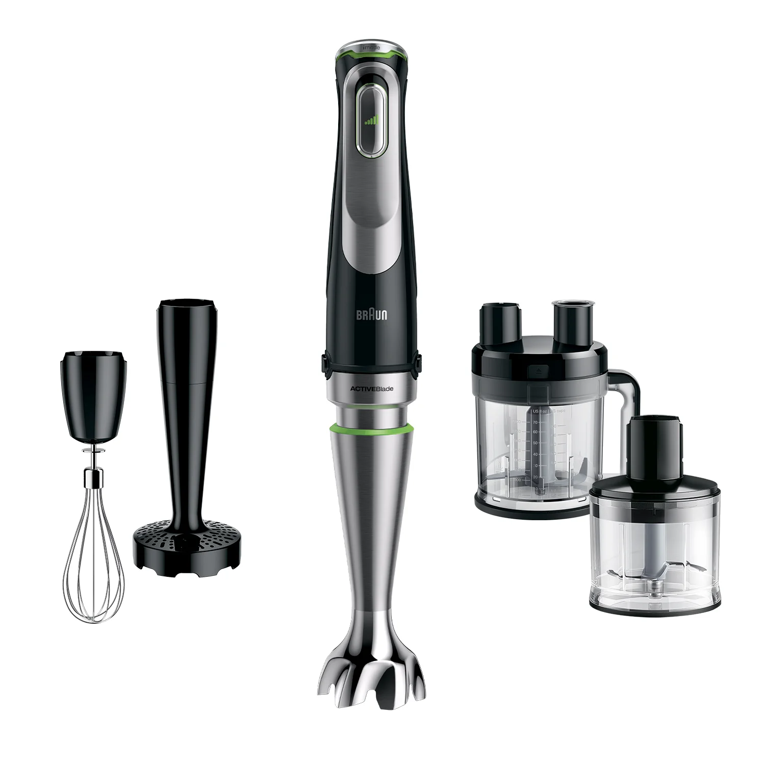 Braun MultiQuick 9 MQ 9195XLI 2 l Pürierstab 1200 W Schwarz, Edelstahl