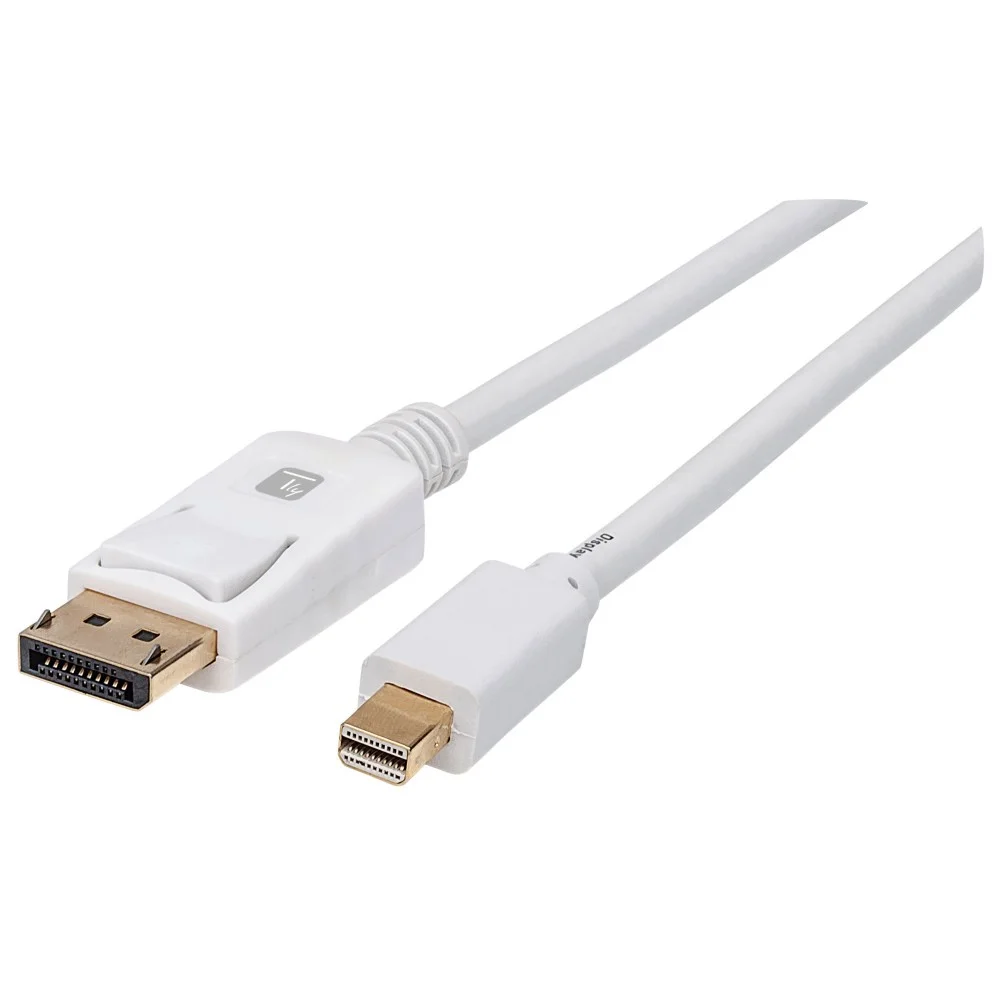 Techly ICOC MDP-010T4K DisplayPort-Kabel 1 m Mini DisplayPort Weiß