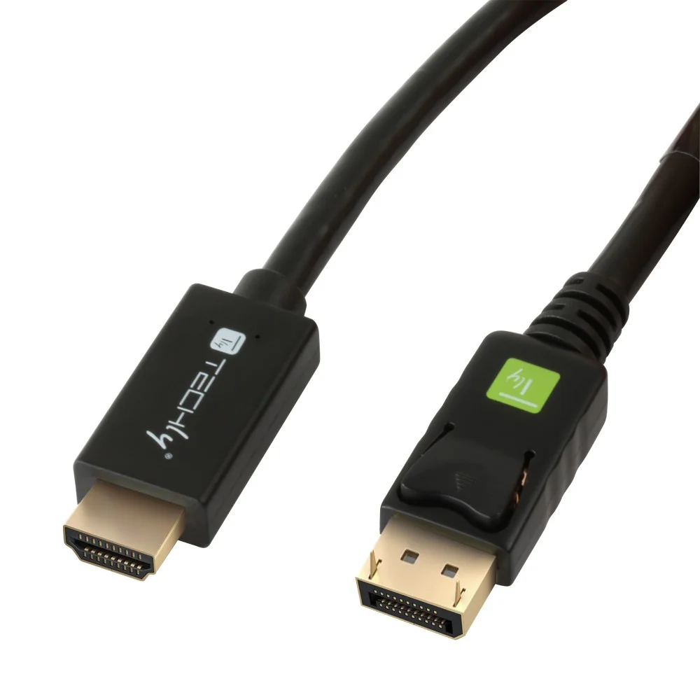 Techly ICOC DSP-H12-010 Videokabel-Adapter 1 m DisplayPort HDMI Schwarz