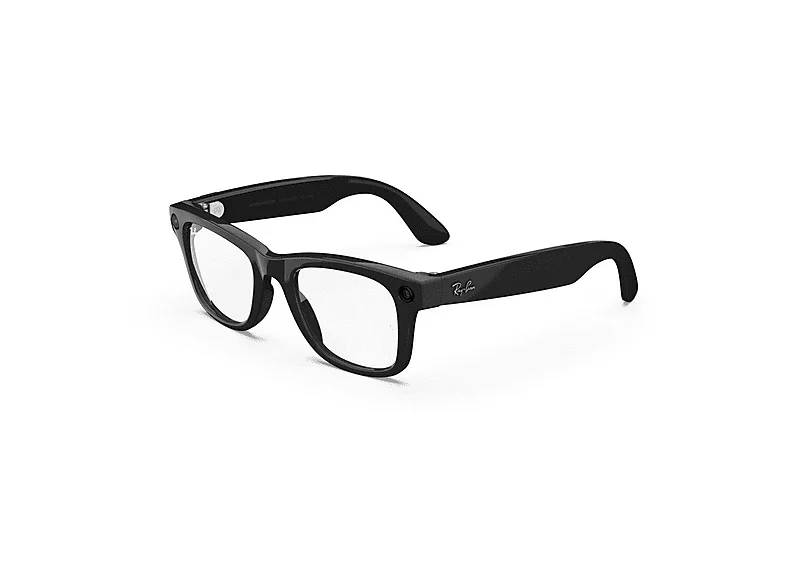 Ray-Ban Meta Wayfarer, glänzend Schwarz, Klar, AI Glasses