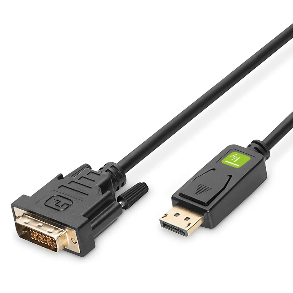 Techly 2m DVI-D/DisplayPort Schwarz