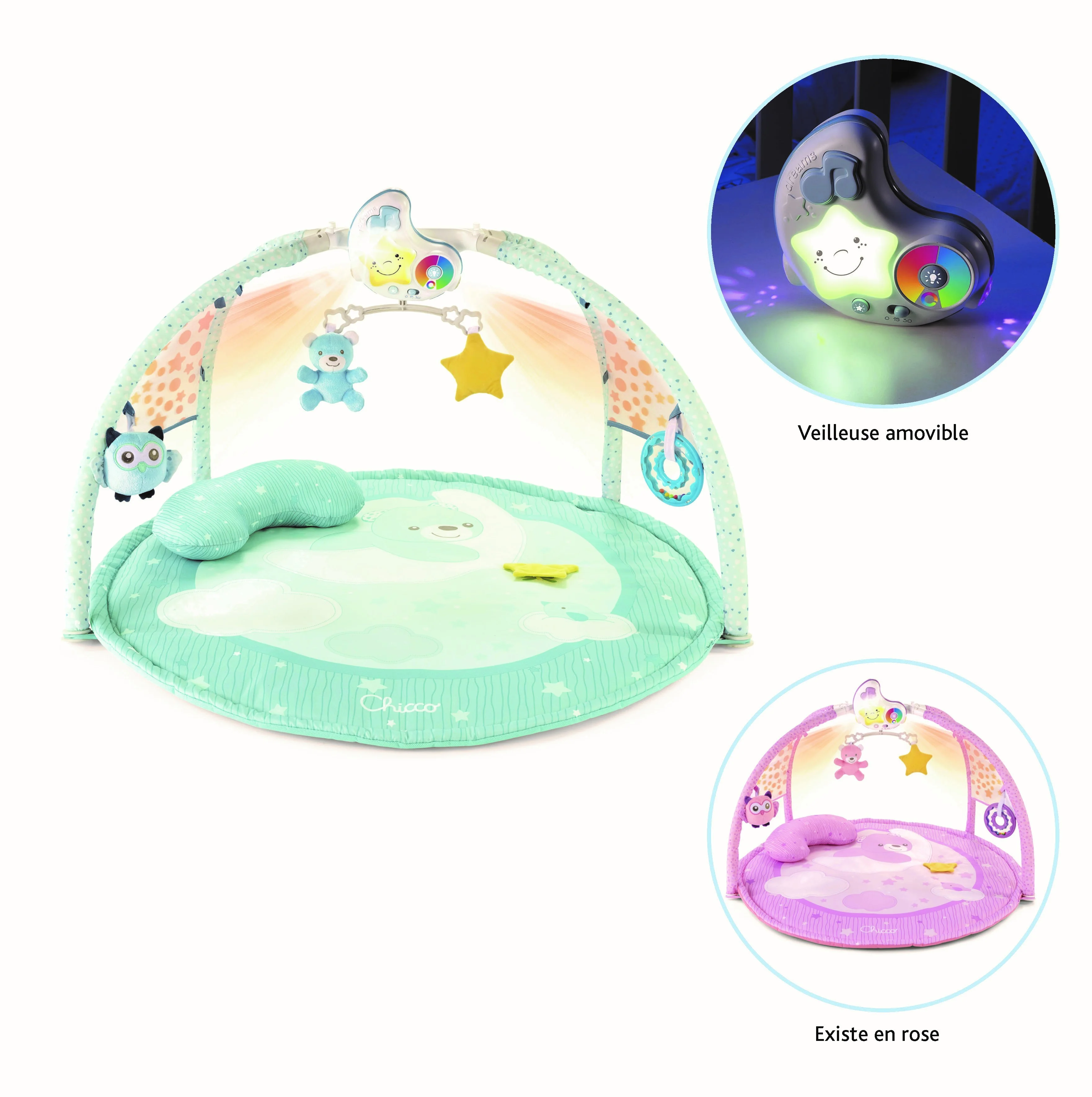 Chicco 00009866200000 Baby Erlebnisdecke & Spielmatte Blau