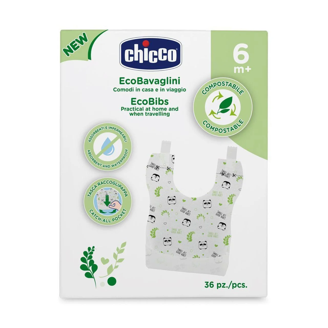 Chicco 00010399000000 Babylätzchen Einfaches/regelmäßiges Lätzchen