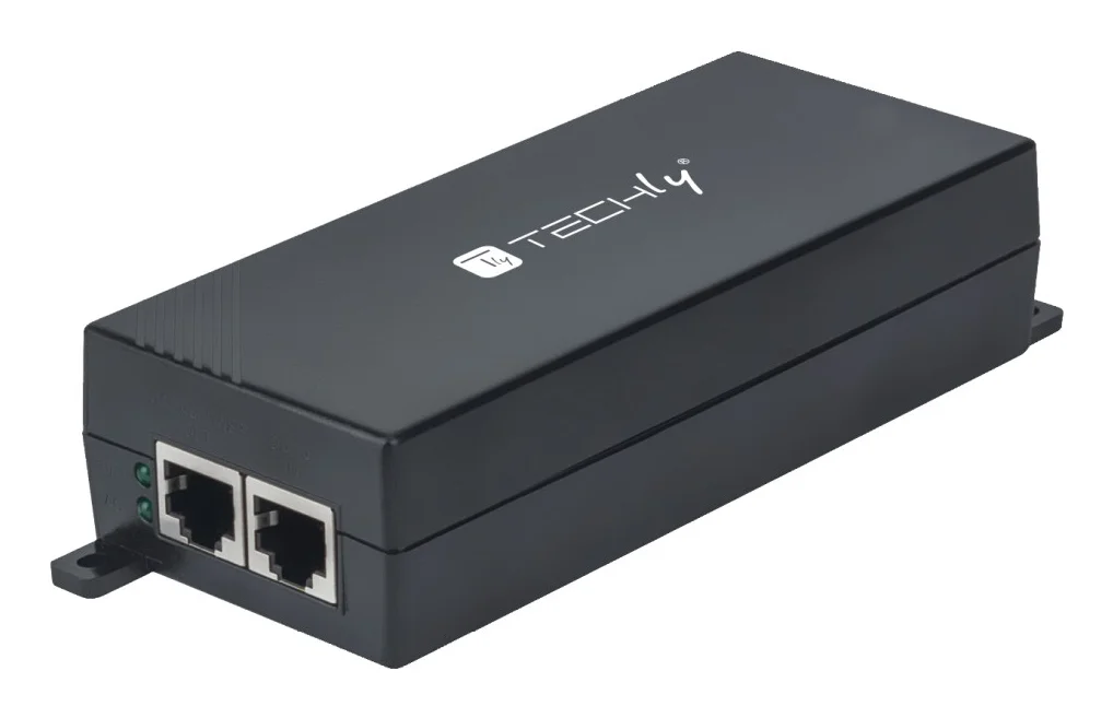 Techly I-SWHUB 3000STY2 PoE-Adapter Schnelles Ethernet, Gigabit Ethernet