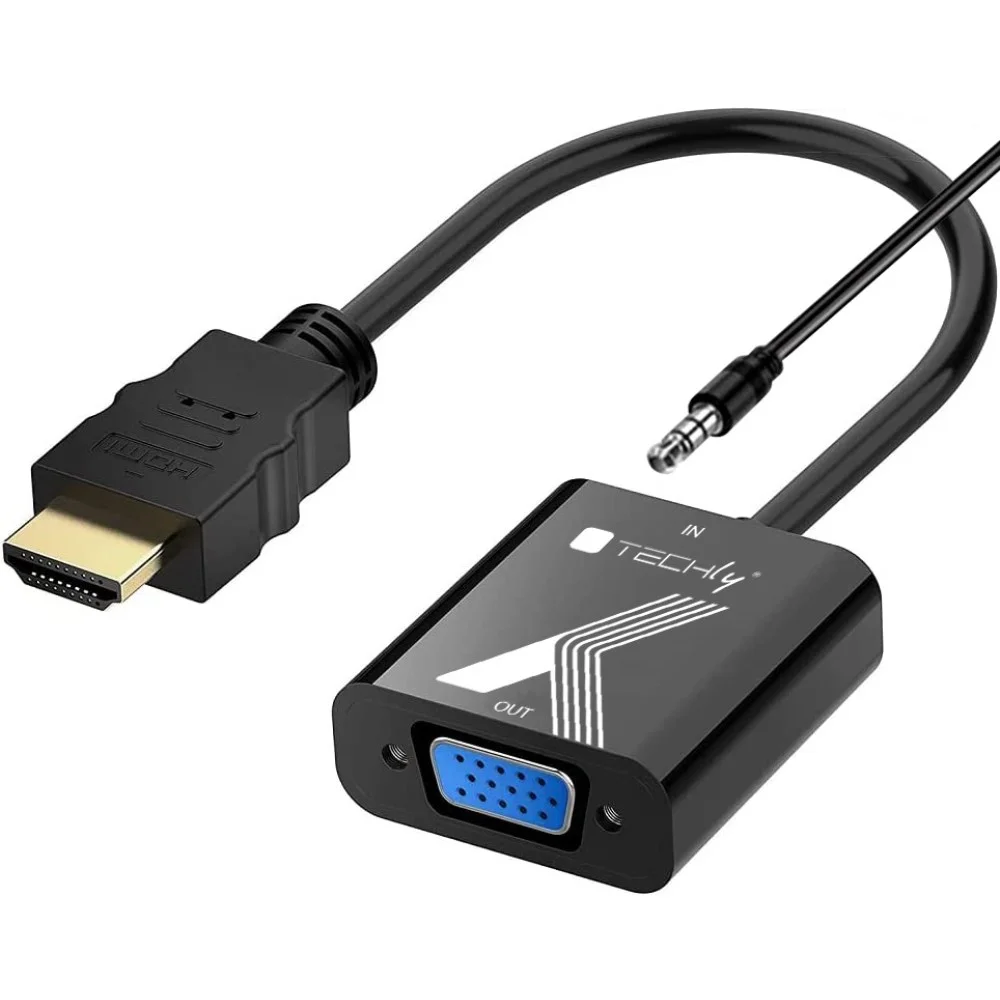 Techly IDATA HDMI-VGA2AP Videosignal-Konverter 1920 x 1200 Pixel