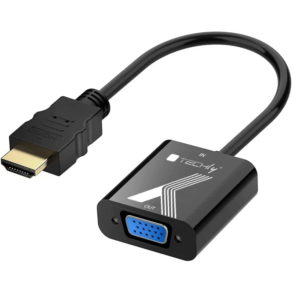 Techly IDATA HDMI-VGA2P Videosignal-Konverter 1920 x 1200 Pixel