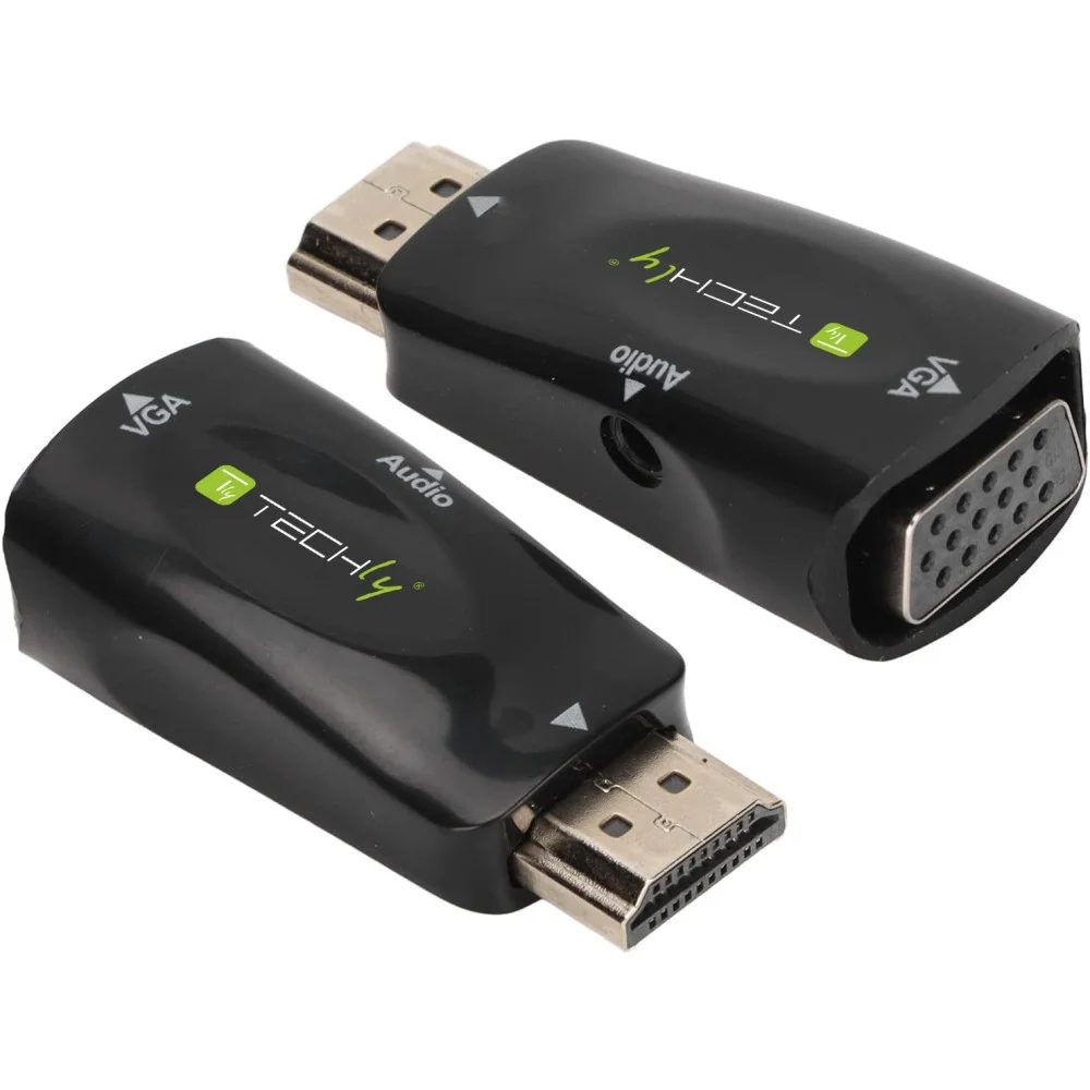 Techly IDATA HDMI-VGA2MABT2 Videosignal-Konverter Passiver Videokonverter 1920 x 1080 Pixel