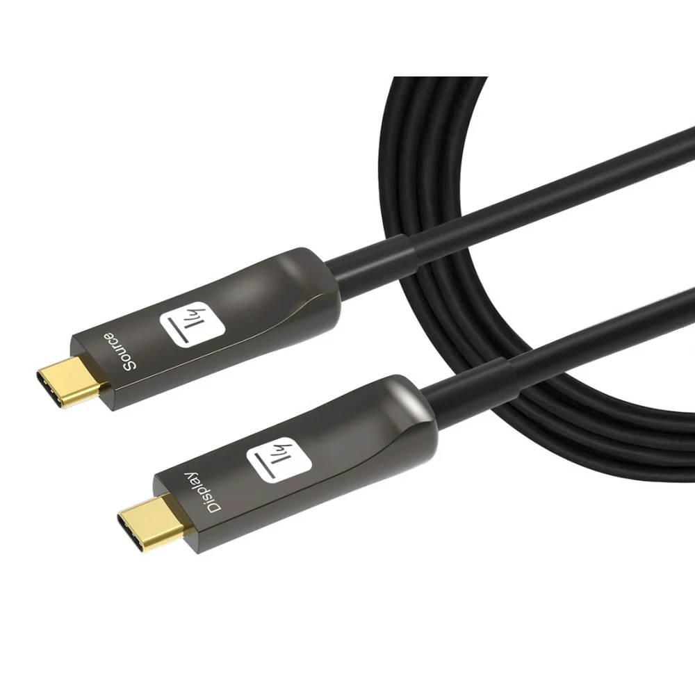 Techly ICOC-U3C-HY-015 USB Kabel 15 m USB C 21,6 Gbit/s Schwarz